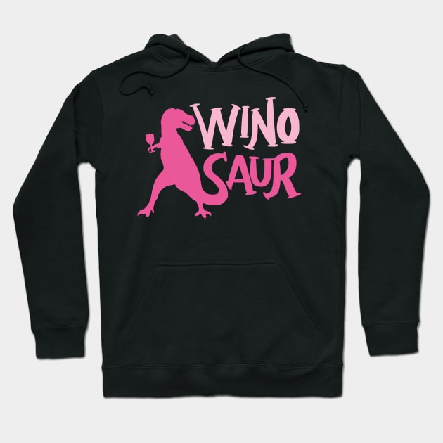 WinoSaur - Funny Wine lover shirts and gifts - T-Rex Women Woman Girls Hoodie by Shirtbubble